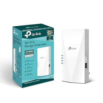TP-Link RE700X Ripetitore WiFi 6 Dual-Band AX3000Mbps, WiFi Extender e Access Point, 1 Porta Gigabit, MU-MIMO, Beamforming, Amplificatore Segnale Wi-Fi, TP-Link Onemesh