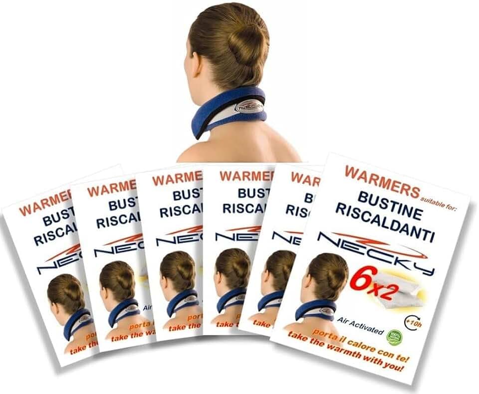 NECKY warmers - 12 bustine riscaldanti per il Colletto o come scaldamani - 6 paia