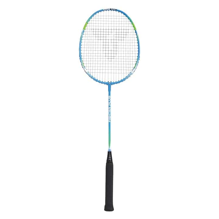 Talbot Torro Racchetta da Badminton Fighter Plus con Sistema di Impugnatura Airflex e Profilo Powerwave per Una Migliore accelerazione della Palla, Colore: Blu/Verde 429808