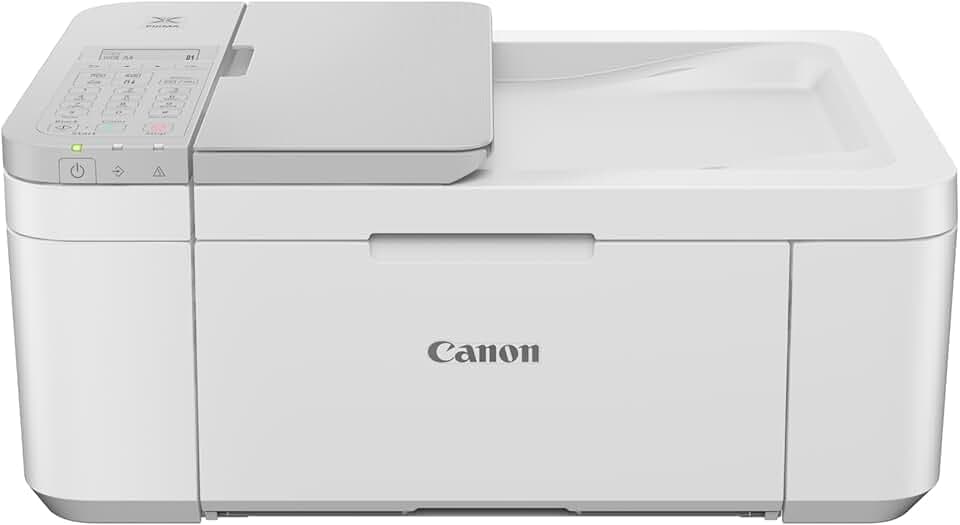 Canon PIXMA TR4756i stampante multifunzione wireless 4 in 1, Stampa, Scansione, Copia, Fax - Fronte/Retro, ADF 20 Fogli, Stampa Foto Senza Bordi 10x15, Compatibile con PIXMA Print Plan, Bianco