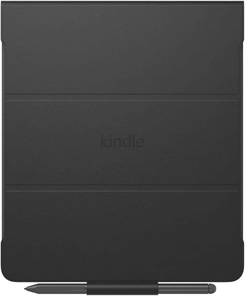 Custodia per Amazon Kindle Scribe, con apertura a libro e aggancio magnetico, in pelle, elegante custodia protettiva | Materiali di origine vegetale
