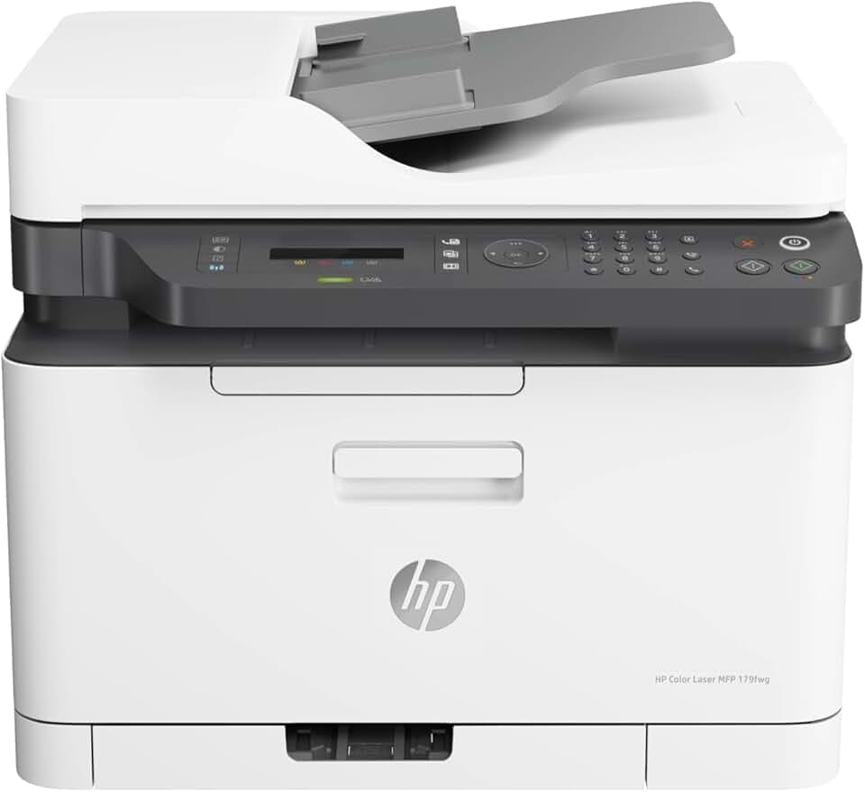 HP Color Laser MFP 179fnw Printer 6HU09A Stampante Laser a Colori, Bianco, Small