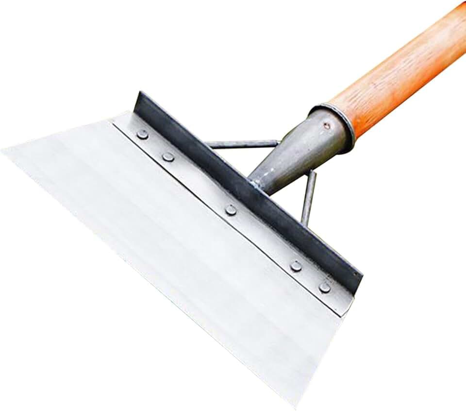 Pala da Giardino Multifunzionale, per eliminare Il Ghiaccio e spalare la Neve, in Acciaio Inox, per Erbacce e Muschio, Pala per la Pulizia del Giardino, diserbo, Piante, agricola (30cm)