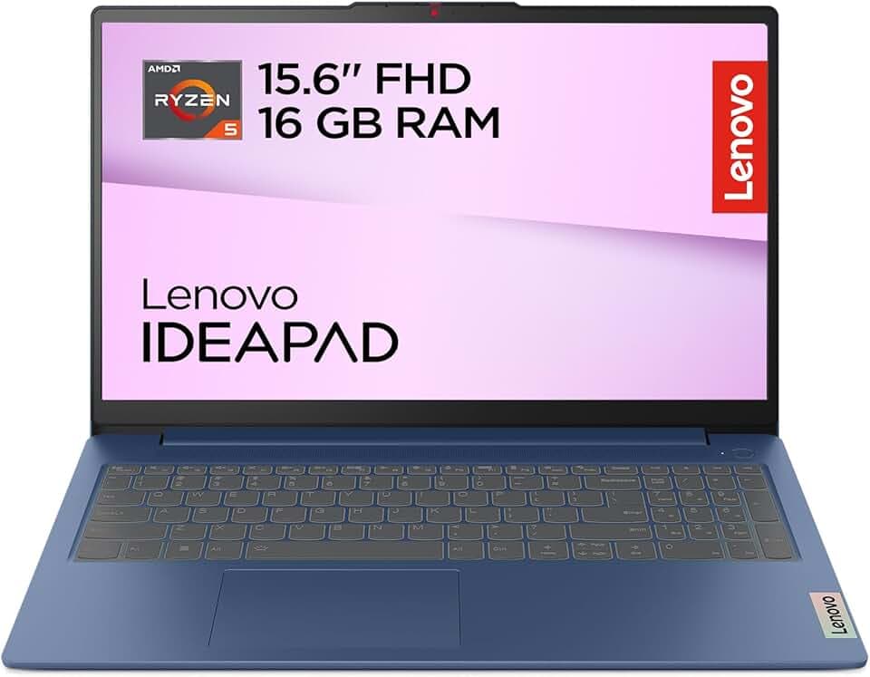 Lenovo IdeaPad Slim 3 Notebook 15,6” FHD (1920x1080), AMD Ryzen 5 7520U, 16GB RAM, 512GB SSD, Grafica Integrata, WiFi 6, Windows 11 Home - Stone Blue