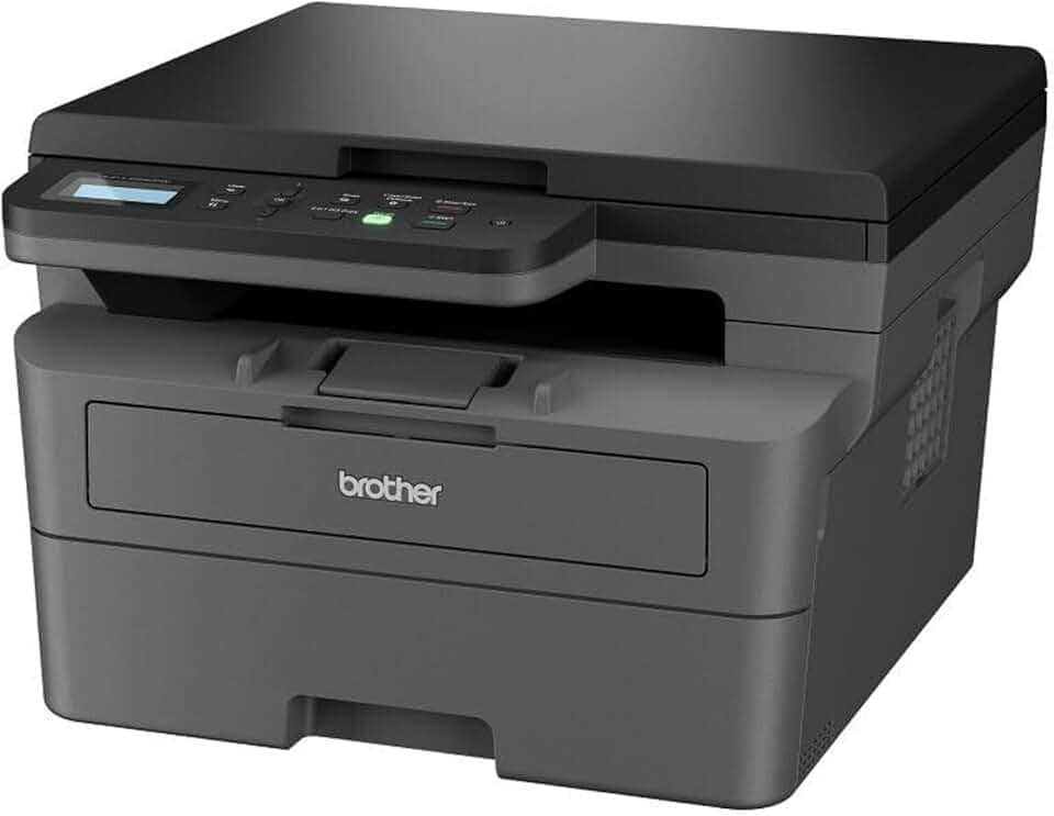 Brother DCPL2620DW Multifunzione Laser Monocromatica 3 in 1(Stampa/Copia/Scan), 32 ppm,Stampa Fronte/Retro Auto,Pannello di controllo LCD a 2 righe,USB e WiFi a 5 GHz,Inbox Toner da circa 700 pagine The Nordic Swan Ecolabel