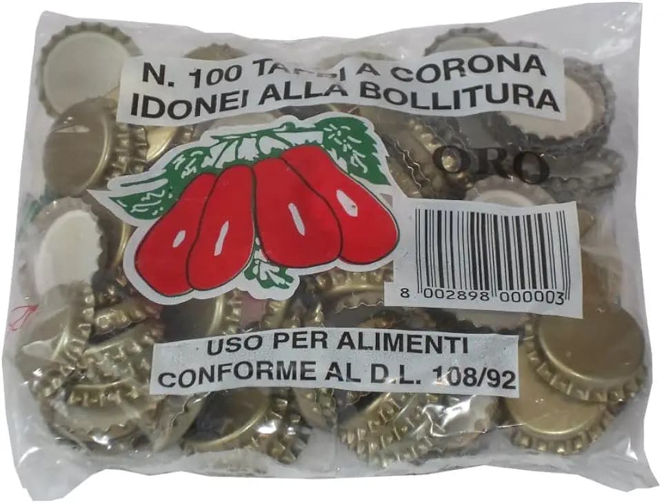 TAPPI CORONA DORE` CONF. 100 PZ. D.26 *