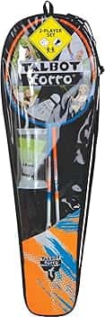 Talbot Torro Set da Badminton 2-Attacker, 2 Racchette, 2 Volani, in Una Borsa di qualità
