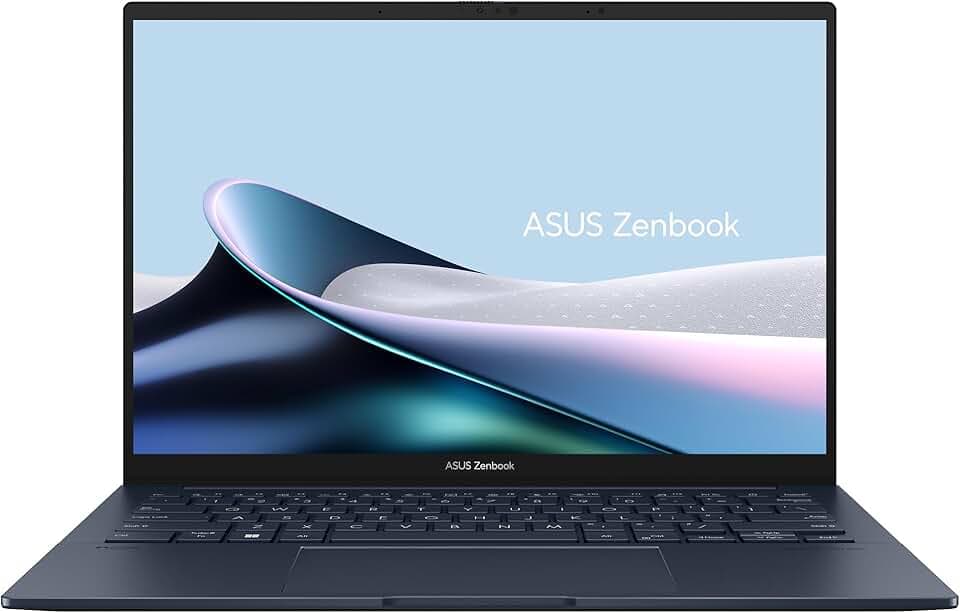 ASUS Zenbook 14 UX3405CA#B0DPG1S6L7, Notebook in metallo, Monitor 14" 3K OLED Glossy touchscreen, Intel Core Ultra 7 255H, RAM 32GB, 512GB SSD, Win 11 Home, Blu