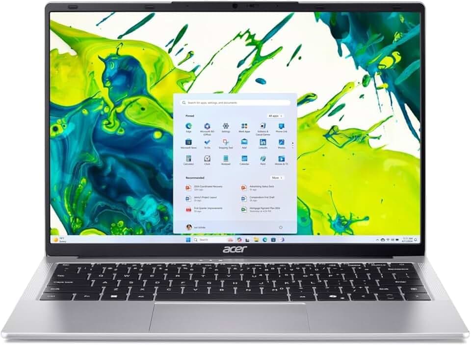 acer Aspire Lite AL14-32P-33XY PC Portatile, Notebook, Processore Intel Core 3 N355, RAM 8 GB DDR5, 512 GB PCIe NVMe SSD, Display 14" WUXGA IPS, Scheda Grafica Intel Graphics, Windows 11 Home