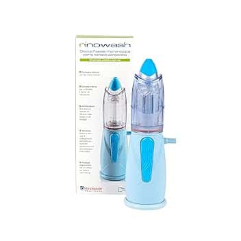 Air Liquide Healthcare, RINOWASH, Doccia Nasale Micronizzata per la Terapia Aerosolica delle Vie Aeree Superiori, Adatto per Adulti e Bambini, Trattamento Rapido, Sicuro ed Efficace