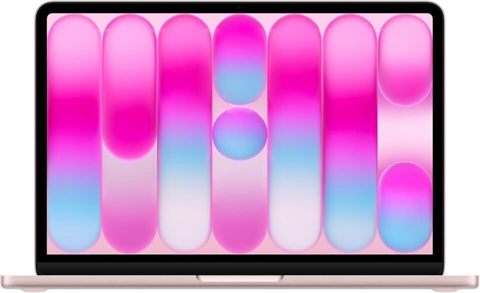 Apple MacBook Neo 13'' con chip A18 Pro: progettato per l’AI e Apple Intelligence, display Liquid Retina, 256GB di archiviazione SSD, videocamera FaceTime HD a 1080p – Rosa pastello