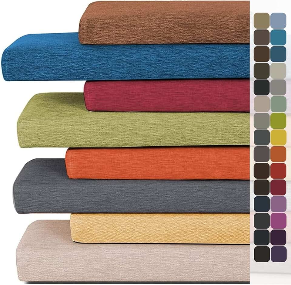 Cuscino Panca Dimensioni Personalizzate, Per Mobili Da Interni/esterni, Giardino, Spessi Cuscini Sedili Pranzo Per Cucina, in Legno Casa, Imbottitura in Spugna 45D