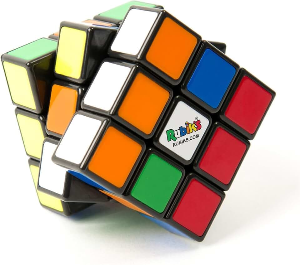 RUBIK'S, SPIN MASTER, Il Cubo di Rubik's Classico 3X3, l'Originale, per bambini dagli 8+, Rompicapo Professionale a combinazione di colori, problem-solving