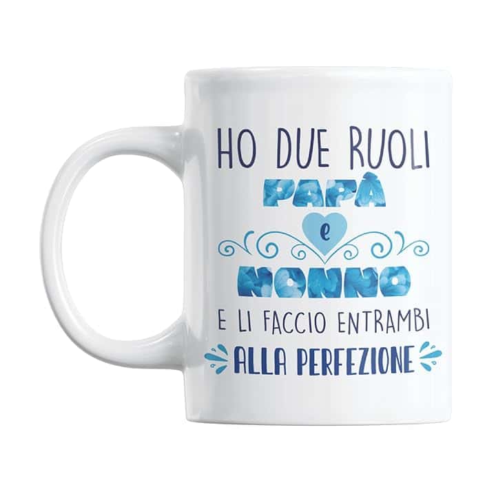 Gesar Tazza Festa del Papà - Tazza papà e nonno - Frasi Originali Divertenti - Idee Regali Festa del papà - Regalo Buon Compleanno - Sei il papà e il nonno migliore al mondo