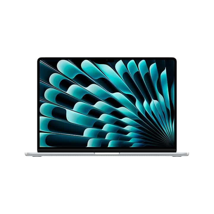 Apple Portatile MacBook Air 15'' con chip M4 (2025): progettato per Apple Intelligence, display Liquid Retina da 15,3'', 16GB di memoria unificata, 256GB di archiviazione SSD, Touch ID; Argento