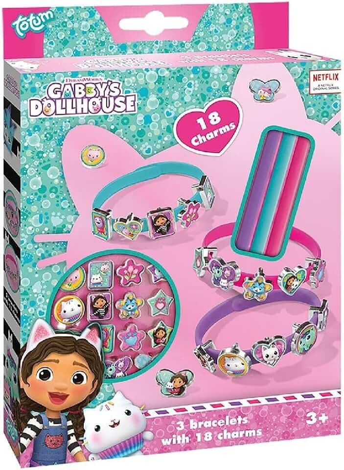 Totum TM ESSENTIALS Gabby`s - Set di 18 diversi ciondoli, ideale come regalo per bambini e accessori per ragazze