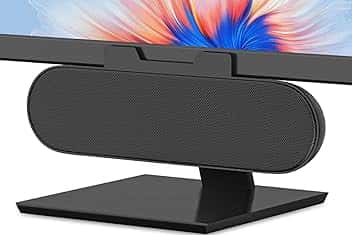 ZETIY Altoparlante per PC, USB Portatile Mini Soundbar, Alimentazione USB, Monitorare Casse PC per Telefono, Notebook, PC, Laptop, Desktop - Plug and Play (Nero)