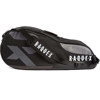 Raquex Borsa da Tennis : Per 6 Racchette da Tennis, da Badminton e da Squash. Blu, nera o magenta. Borsa da Badminton. Scomparto dedicato per le scarpe da ginnastica
