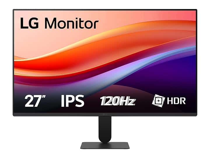LG 27U411A Monitor 27" Full HD IPS, HDR 10, 120Hz, 1ms MBR, HDMI, D-Sub (VGA), Uscita cuffie, 1920x1080, sRGB 99%, Schermo Antiriflesso, Flicker Safe, Reader Mode, Nero