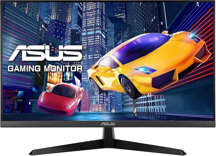 ASUS VY279HGR Eye Care Monitor 27", Full HD IPS (1920x1080), HDMI, VGA, 1 ms (MPRT), 120Hz, Adaptive Sync, Tecnologia EyeCare Plus, Bassa Luce Blu, Nero TCO Certified Etichetta Energetica
