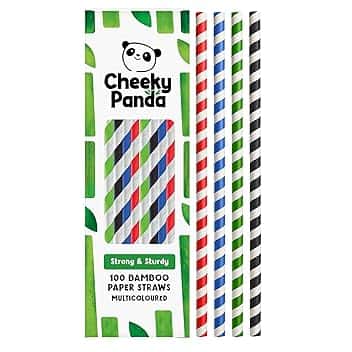 The Cheeky Panda Cannucce Multicolori in Bamboo | 100 Pezzi | 200mm The Forest Stewardship Council