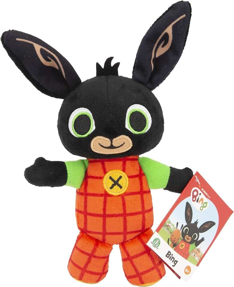 Giochi Preziosi - Bing Peluche 20CM, Pupazzo Morbido e Imbottito, Peluche Neonati e Bambini da 0 Mesi+, Tessuto Colorato e Soffice