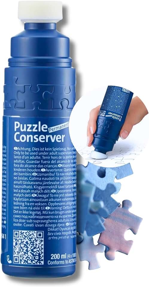 Ravensburger - Colla Puzzle Ravensburger 200ml | Accesori Puzzle Adulti E Bambini | Alta Qualità | 4 Puzzles Di 1000 Pezzi | Regalo Festa del Papà