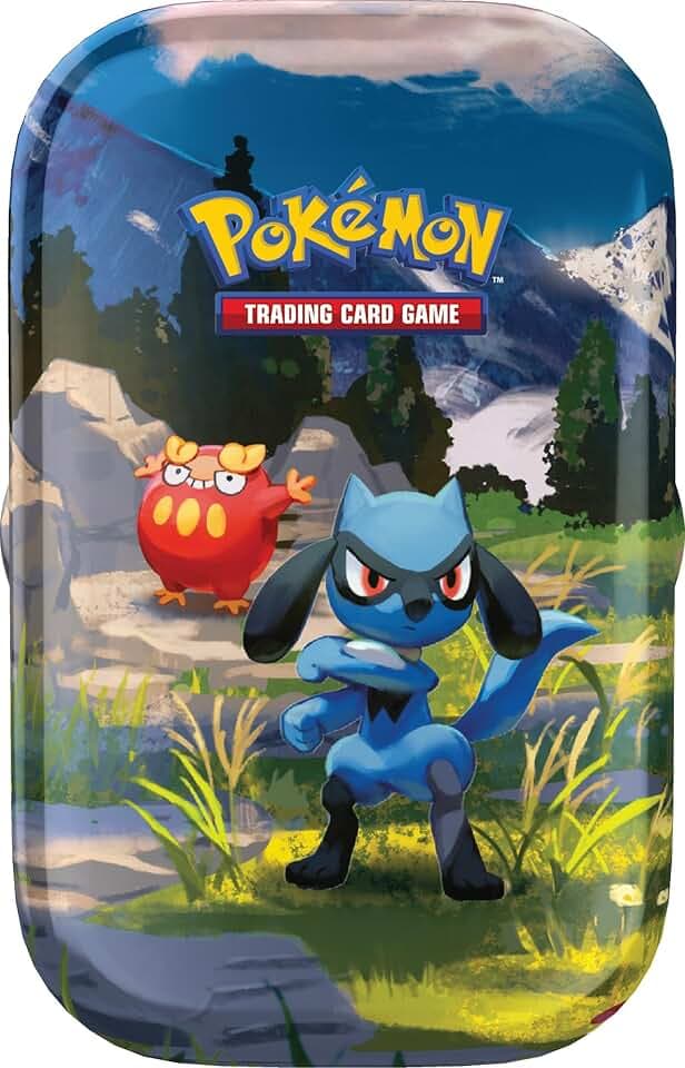 Pokémon: miniscatola da collezione Espansione Megaevoluzione - Ascesa Eroica (Riolu e Darumaka) del GCC Pokémon (1 foglio adesivi, 1 carta illustrazione Pokémon della miniscatola e 2 buste espansione)