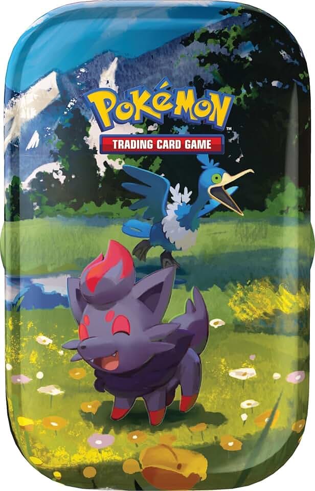 Pokémon: miniscatola da collezione Espansione Megaevoluzione - Ascesa Eroica (Zorua e Cramorant) del GCC Pokémon (1 foglio con adesivi, 1 carta illustrazione della miniscatola e 2 buste espansione)