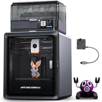 ANYCUBIC Kobra S1 Combo Stampante 3D, Asciugatura e Stampa in Uno, 600 mm/s ad Alta Velocità, Stampa mUlticolore per Tutti i Principali Filamenti, Dimensioni di Stampa 250 x 250 x250 mm