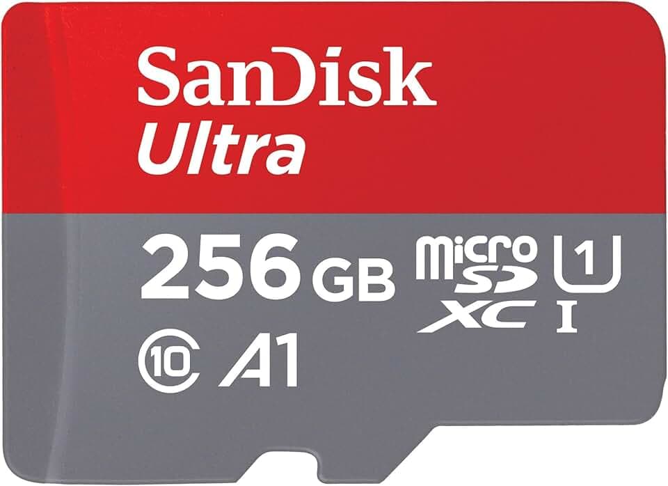 SanDisk 256GB Ultra scheda microSDXC + adattatore SD fino a 150 MB/s con prestazioni app A1 UHS-I Class 10 U1