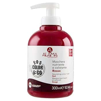 S.O.S Color 6 Go Maschera Colorante Riflesssante e Ravvivante, Rosso, 300 Millilitri