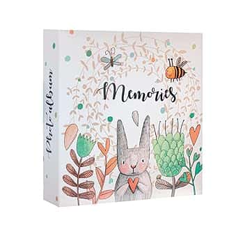 Grupo Erik Album Fotografico 10x15 cm Cute Rabbit - Album Foto con 200 Tasche, 2 per Pagina, Copertina Rigida e Personalizzabile, con Spazio per Note e Commenti The Forest Stewardship Council