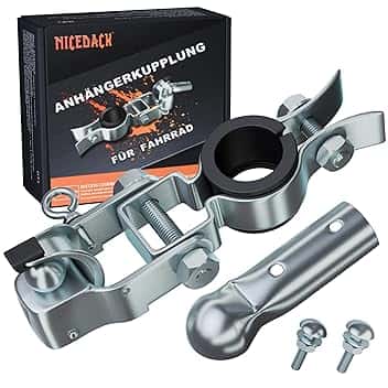 NICEDACK Gancio per Rimorchio Bici,Attacco Rimorchio Bicicletta,Gancio Carrello Bici
